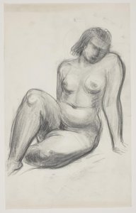 Seated Female Model by Vilhelm Lundstrøm