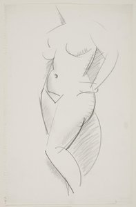 Standing Female Model with Left Hand on Hip by Vilhelm Lundstrøm