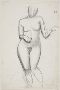 Standing Female Model by Vilhelm Lundstrøm