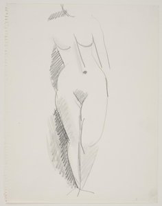 Standing Female Model by Vilhelm Lundstrøm