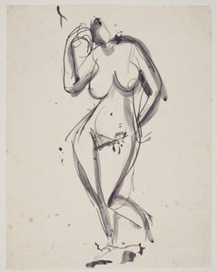 Standing Female Model by Vilhelm Lundstrøm