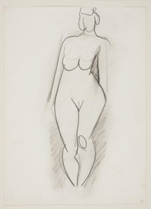 Standing Nude Woman Seen from the Front by Vilhelm Lundstrøm