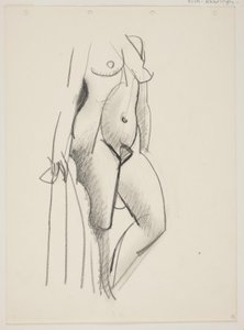 Standing Nude Woman, Facing Right, Drapery in Hand by Vilhelm Lundstrøm