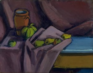 Still Life with a Jar and Fruits by Vilhelm Lundstrøm