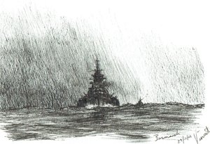 Bismarck Heads Out by Vincent Alexander Booth
