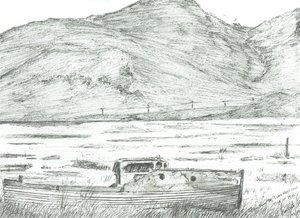 Boat on Dry Land, Isle of Mull by Vincent Alexander Booth