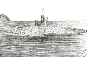Castle Isle of Man Harbour by Vincent Alexander Booth