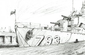 Destroyer 793 Boston Maritime Museum, 2003 by Vincent Alexander Booth