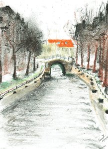 Holland, canal view by Vincent Alexander Booth