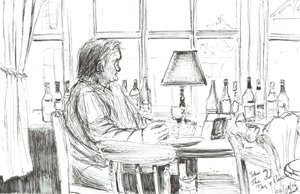 Man in a Pub After Meal by Vincent Alexander Booth