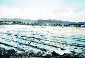 Swan on Lake by Vincent Alexander Booth