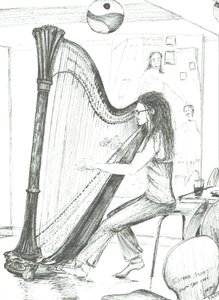 The Harpist 8th day cafe Manchester, 2007