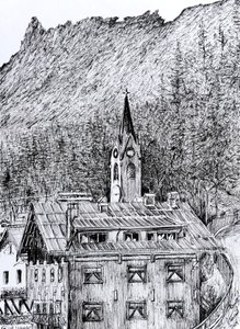 View off Balcony in Dont Italy, 2019 by Vincent Alexander Booth