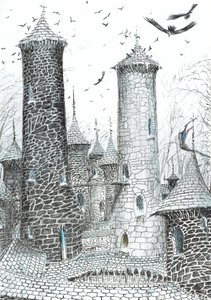 Page 9, The Castle in the Forest of Findhorn by Vincent Alexander Booth