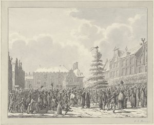 Revolution in Haarlem, January 19, 1795 by Vincent Jansz. van der Vinne