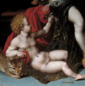 Jupiter in Satyr with Antiope and Her Twins (detail)