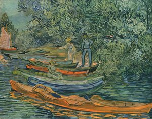 Bank of the River with Rowing-Boats at Auvers by Vincent van Gogh