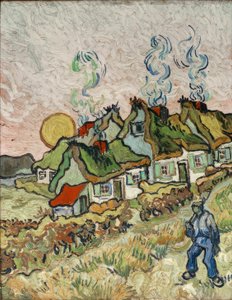 Farmhouses at Sunset