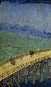 Bridge in the Rain (after Hiroshige) by Vincent van Gogh