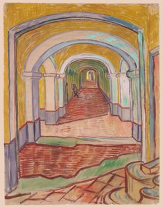 Corridor in the Asylum by Vincent van Gogh
