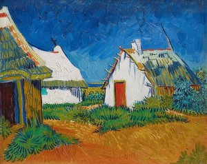 Three White Huts in Saintes-Maries (Cabanes blanches aux Saintes-Maries). 1888