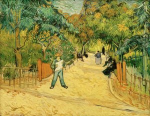 Entrance to the Park in Arles with Walkers