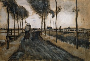 Landscape with Woman and Child by Vincent van Gogh