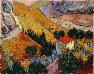 Landscape with House and Plowman. 1889
