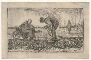Work in the Fields by Vincent van Gogh