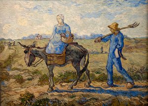 Morning. Going to Work (after Millet) by Vincent van Gogh