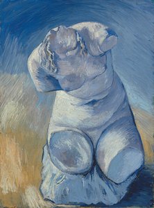 Plaster Statuette: Female Torso, Front View