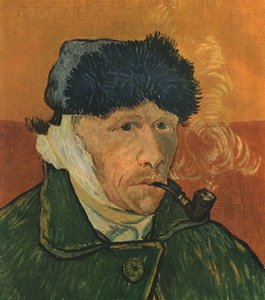 Self-Portrait with Bandaged Ear and Pipe, February 1889 by Vincent van Gogh