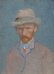 Self-Portrait with gray felt hat