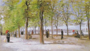 Terrace in the Luxembourg Gardens by Vincent van Gogh