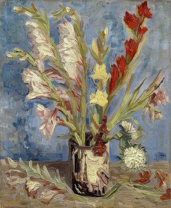 Vase with Gladioli and Asters. 1886