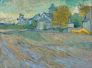 View of the Asylum and Chapel of Saint-Rémy, 1889