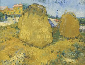 Wheat stacks in Provence, c.1888