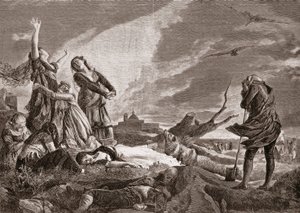 Spanish War of Independence: Funeral in La Moncloa, Madrid on May 3 by Vincente Gonzalez Palmaroli