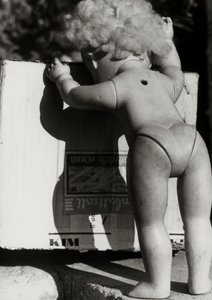 Abandoned Doll Next to a Box by Vincenzo Balocchi