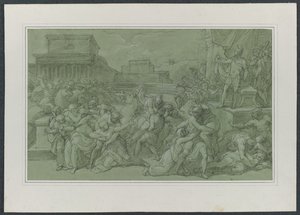 Rape of the Sabines by Vincenzo Camuccini
