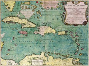 Map of the Mexican Archipelago by Vincenzo Maria Coronelli