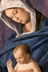 Virgin and Child and a Saint by Vincenzo di Biagio Catena