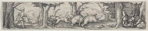 Boar Hunt by Virgilius Solis