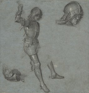 Studies of a Seated Youth in Armor by Vittore Carpaccio