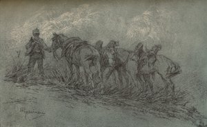 Chalk Study by Vittorio Guaccimanni, c. 1900 by Vittorio Guaccimanni