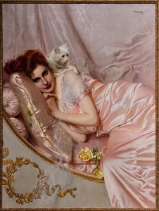 On the Sofa by Vittorio Matteo Corcos
