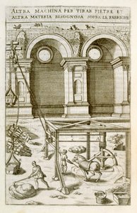 Horse-powered Machine for Lifting Building Materials, from 