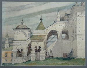 The Trinity Church in Solikamsk, 1909 by Vladimir Alexandrovich Plotnikov