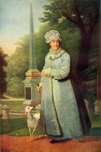 Portrait of Katherine II in the Tsarskoye Selo Park