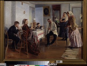 A Maid Employment by Vladimir Egorovic Makovsky